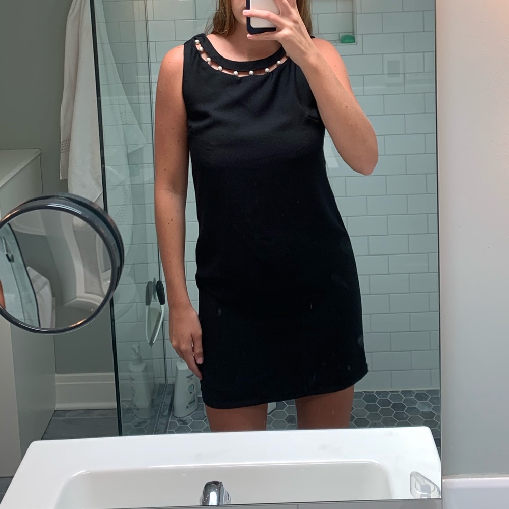 Aqua mini dress